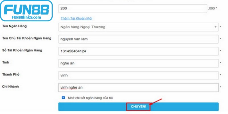 Một vài nguyên nhân khiến rút tiền FUN88 không thành công 